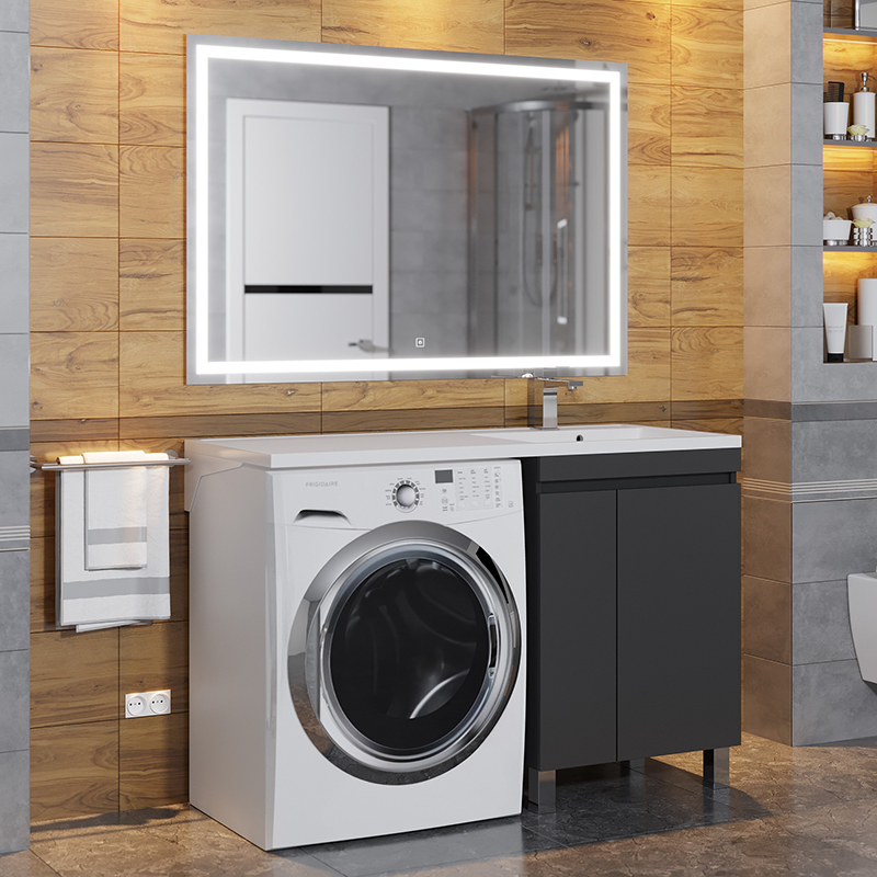 Тумба Uperwood Magenta 600мм напол черная с дверц