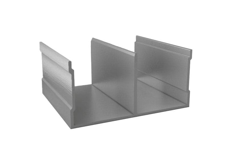 Комплект профилей ПРЕМИАЛ графит браш, 1930мм