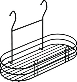 Полка овальная, черный. мат  (LE 560 BL)