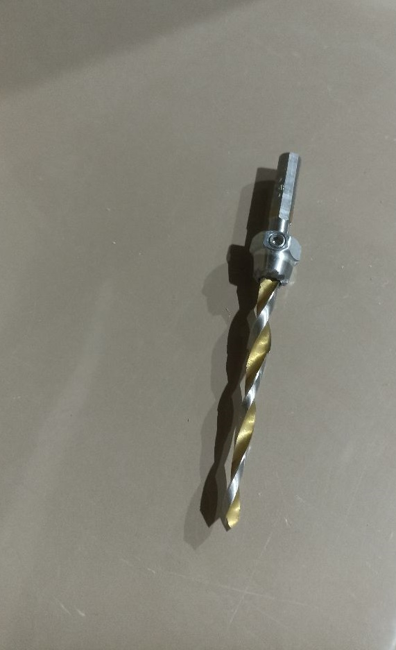 Сверло д/стяжки 6,3х50 титан, трехгран хвостовик