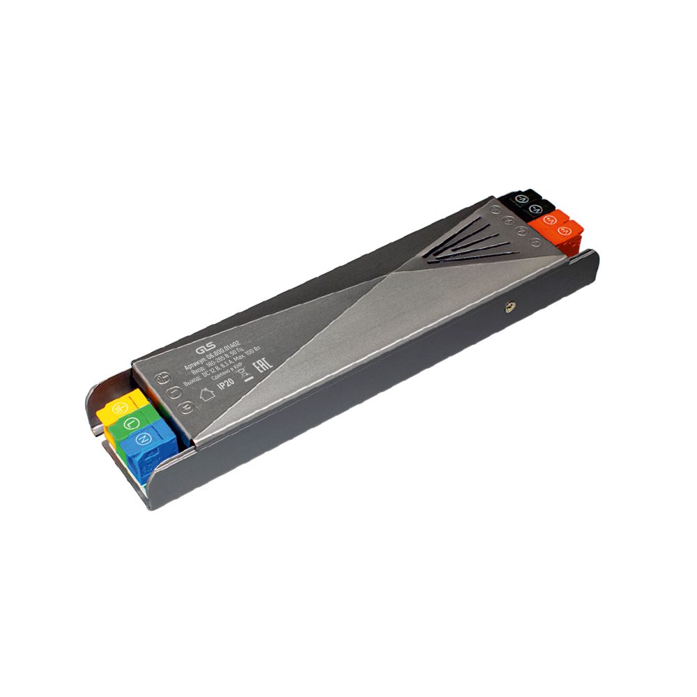 Трансформатор LED 12V 100W IP20 алюм. корп.