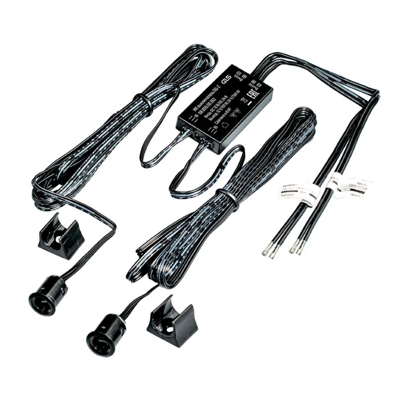 Выключатель ИК DD-2 встр., черный, для двух дв