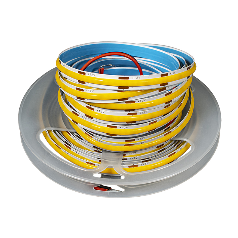 Лента свет. COB LED, 12W/m, IP20, 8мм, теплый.(5м)