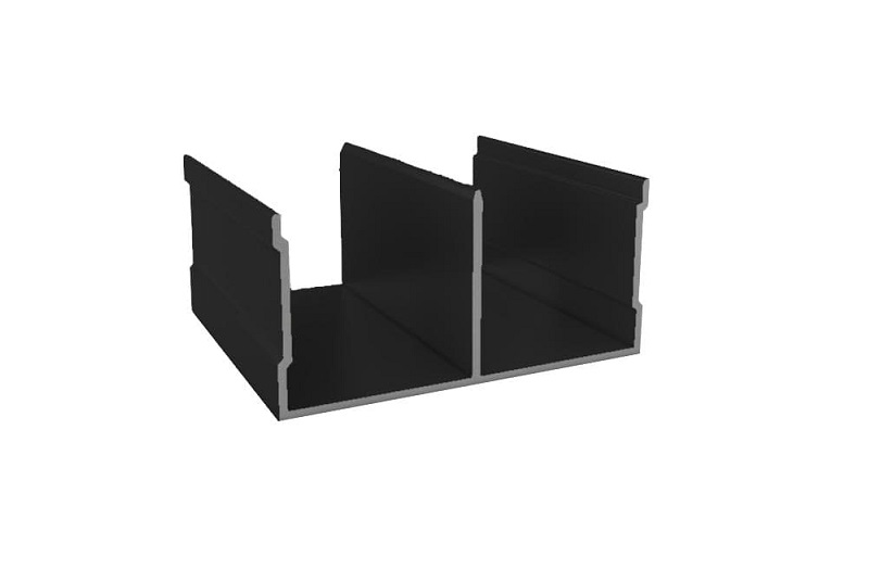 Направляющая верхняя ПРЕМИАЛ черный глянец 5,9м