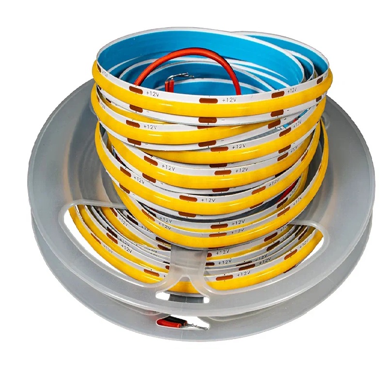 Лента свет. COB LED, 12W/m, IP20, 8мм,холодный(5м)